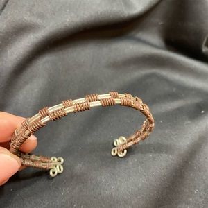 Hand made wire weave bracelets.